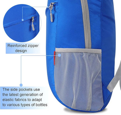 ZOMAKE Lightweight Packable Backpack 20L, Foldable Backpacks Small Daypack for Hiking Water Resistant Day Bag for Travel(Dark Blue)