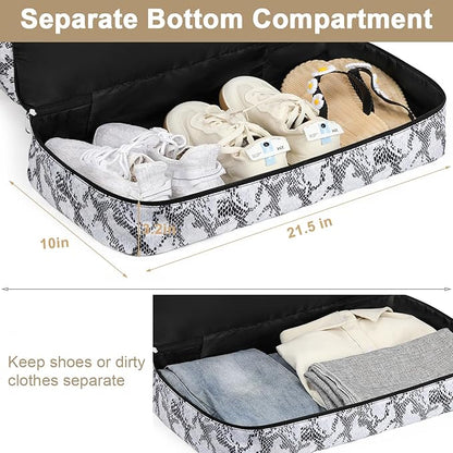 IBFUN Weekender Bags for Women, Travel Duffle Bag with Shoe Compartment Carry on Weekender Overnight Duffel for Weekend Travel Business Trip 3PCS