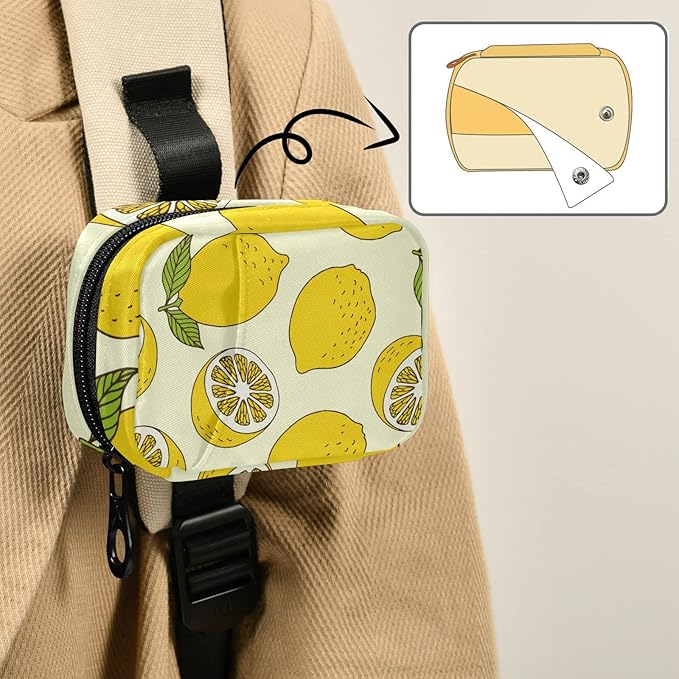 Pill Organizer Box Case Weekly Travel Pill Container Cute Pill Holder 7Day Vitamin Organizer Pill Dispenser Sorter Planner Storage Small Compact Lemon Pill Cases