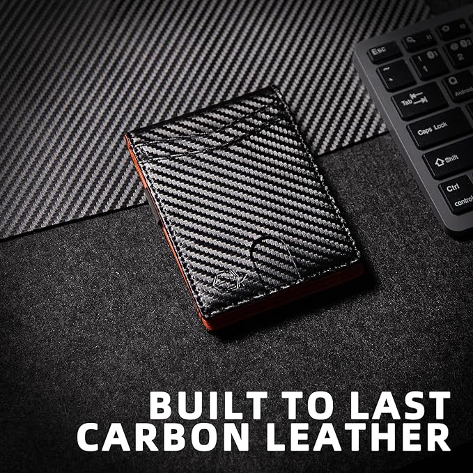 Zitahli Money Clip Wallets for Men,Slim Bifold Wallet 10-12 Cards, Mens Leather Wallet with ID Window,RFID Blocking Thin Minimalist Credit Card Holder,Gifts for Him