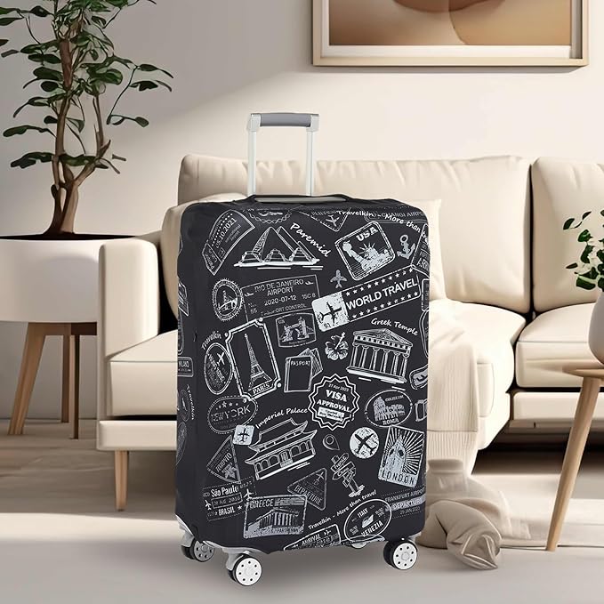 TRAVELKIN more than travel Luggage Covers For Suitcase Tsa Approved,Suitcase Cover Protector Fit 18-32 Inch Luggage