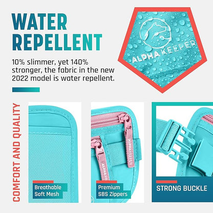 Hidden Money Belt for Travel for Men, Waist Wallet Anti Theft, RFID Passport Holder For Travel Men Or Women, Money Pouch, RFID Passport Holder