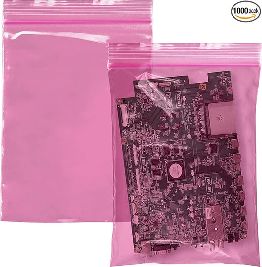 APQ Plastic Reclosable Zipper Bags, 9 x 12 Inch. Pack of 1000 Anti Static Poly Bag. Plastic Jewelry Bags. Anti Static Bag Resealable. Resealable Plastic Bags. Jewelry Poly Bags Reclosable