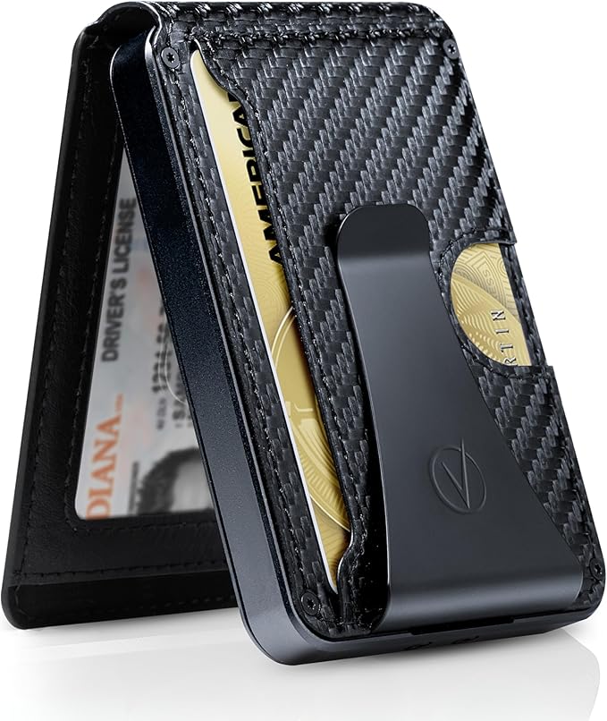 Vantamo Premium Wallet for Men with Money Clip & Card Holder, Compact & Slim Wallet with RFID, 8-12 Cards, Perfect Gifts for Men