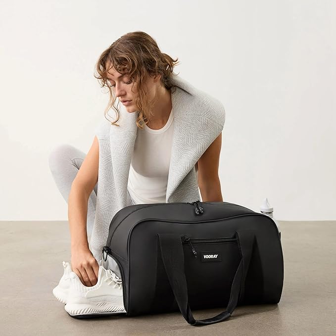 Vooray Burner Gym Duffel Bag, Gym Bag for Women and Men with Shoe Compartment, Weekender, Overnight & Travel Duffel for Sports and Workout