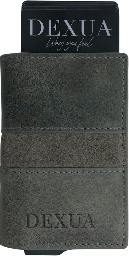 Mens Wallet, Premium Leather Slim Wallet, RFID Blocking Pop-Up Card Holder, Extra Credit Card Slots, Cash Slot, Magnetic Closure, Christmas Gift Ready Gift Box Included