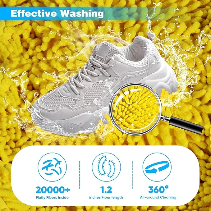 2-Packs Shoe Washing Bag for Washing Machine,Laundry Shoe Bag for Washer and Dryer Reusable Shoe Cleaning Bag