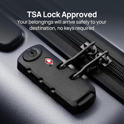 NINETYGO Carry On Luggage 22x14x9 Airline Approved, 20 Inch Luggage with Smooth Spinner Wheels, Lightweight, Hard Shell PC Suitcase Carry-On, Travel Luggage, TSA Approved (Grey, Rhine Basic)