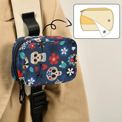 Travel Pill Organizer Weekly Small Pill Box 7 Day Pill Case Vitamin Holder Pill Bottle Organizer Cute Skull