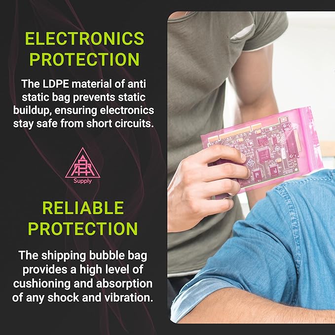 APQ Plastic Reclosable Zipper Bags, 2 x 3 Inch. Pack of 1000 Anti Static Poly Bag. Plastic Jewelry Bags. Anti Static Bag Resealable. Resealable Plastic Bags. Jewelry Poly Bags Reclosable