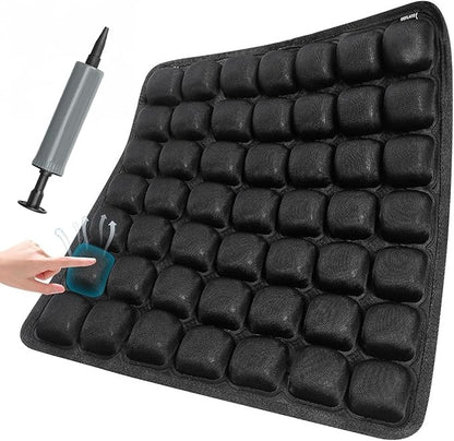 Inflatable Seat Cushionair Inflatable Chair Air Seat Car Portable Breathable Comfort Orthopedics Pain Pressure Relief Cushion,Adjustable Bubble,for Wheelchair,Car,Office,Home (49-Point Cushion)