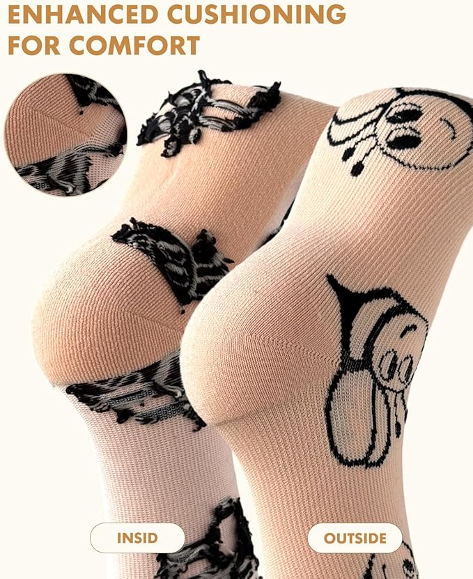 Cute Compression Socks for Women - 3 Pairs 20-30 mmHg Graduated Support Lightweight for Daily Wear Travel Nurse