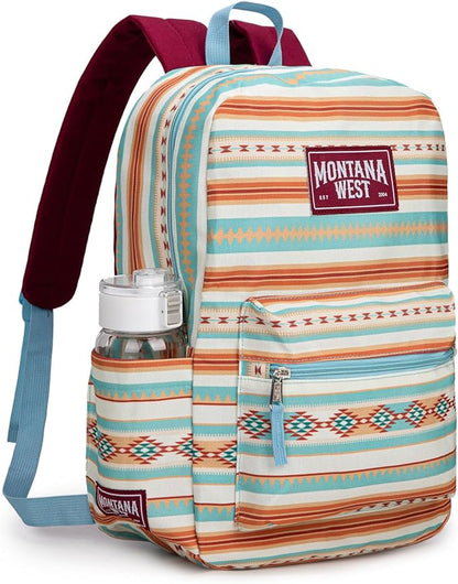 Montana West Backpack for Women Men 2 PCS Lightweight College Bookbags Casual Daypack Backpacks for Commute & Travel