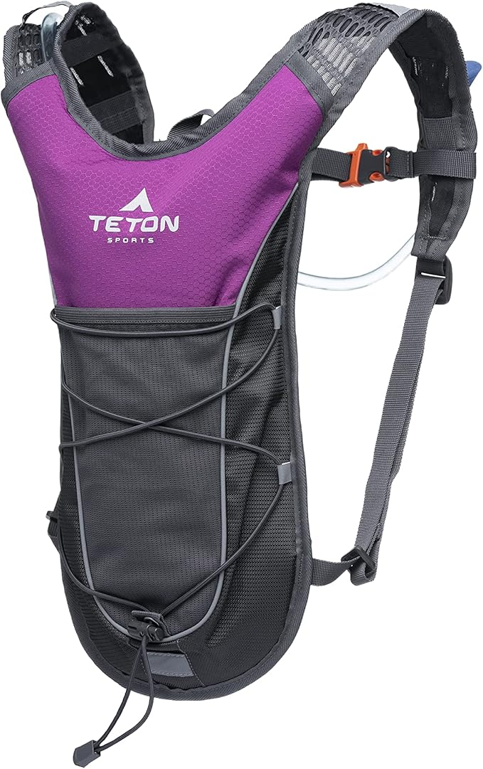 Teton Oasis/Trailrunner Hydration Backpack – Lightweight Water Pack with 2L/3L Bladder for Hiking, Running, Cycling, Biking – 2L/18L/22L Sizes – Sewn-in Rain Cover – Fits Men and Women