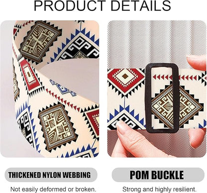 2 Pack Luggage Straps, Adjustable Cute Printing with Combination Lock Luggage Straps for Women Men Travel School Business Trips-Boho