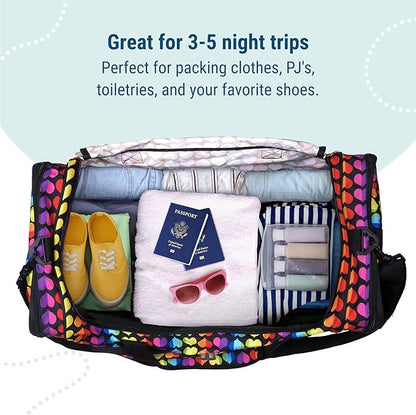 Wildkin Kids Weekender Duffel Bag – Carry-On Size for School, Travel, & Sleepovers