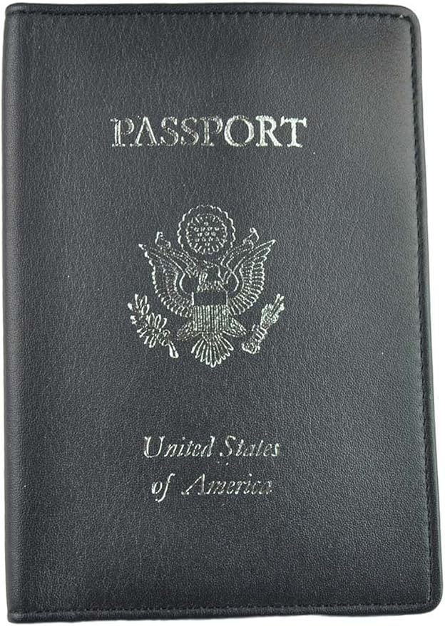 Royce Leather Rfid Blocking Passport Travel Document Organizer In Genuine Leather Packing Organizer, Blue 1