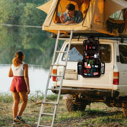 Travel Toiletry Bag for Men and Women - (10.6”x10.6”x3.2”) Large Hanging Toiletry Organizer - Waterproof Hygiene Bag with Metal XXL Swivel Hook, with Sturdy Zippers and 15 Compartments for Toiletries