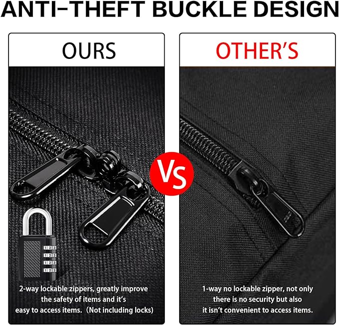 Urbanstand 46 Inch Travel Duffle Bag Extra Large Sport Equipment Duffel Bags with 2-way Lockable Zippers