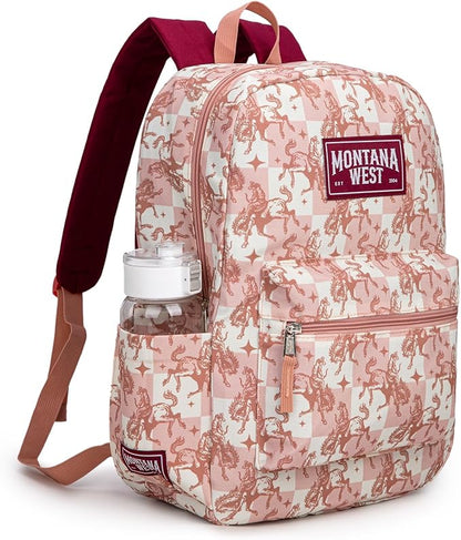 Montana West Backpack for Women Men 2 PCS Lightweight College Bookbags Casual Daypack Backpacks for Commute & Travel