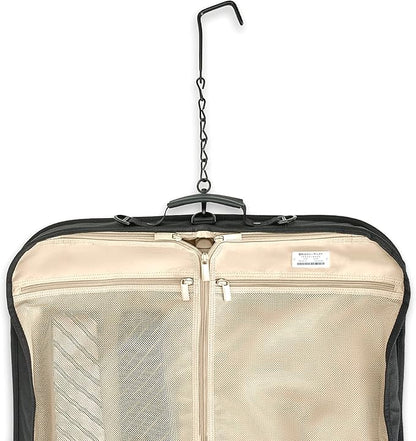 Briggs & Riley Classic Garment Bag for Hanging Clothes - Suit & Dress Travel Bag for Men & Women, Wrinkle Reducing Luggage for Shirts, Tuxedos, & Coats, Smooth Zipper - Baseline Collection, Black