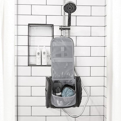 Fitdom Tactical Hanging Toiletry Bag Dopp Kit For Men & Women. Perfect For Travel & Storage for Cosmetic, Clipper, Toothbrush, Shower, Shaving & Grooming Care. Best Overnight Toiletries Organizer Case