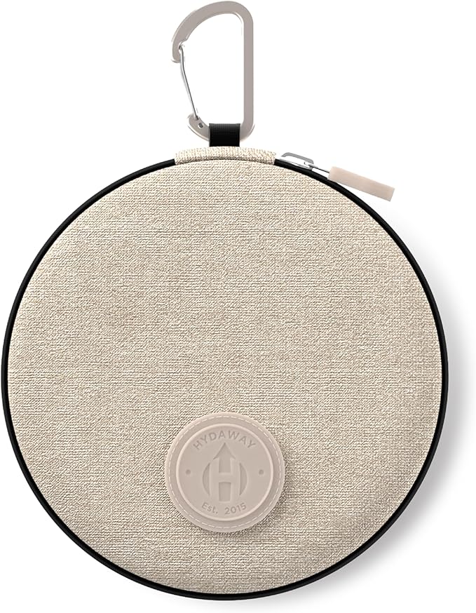 HYDAWAY Travel Case for Collapsible Bottles, Bowls & Cups - Protective Storage with Carabiner Clip - Durable, Water-Resistant, TSA-Friendly