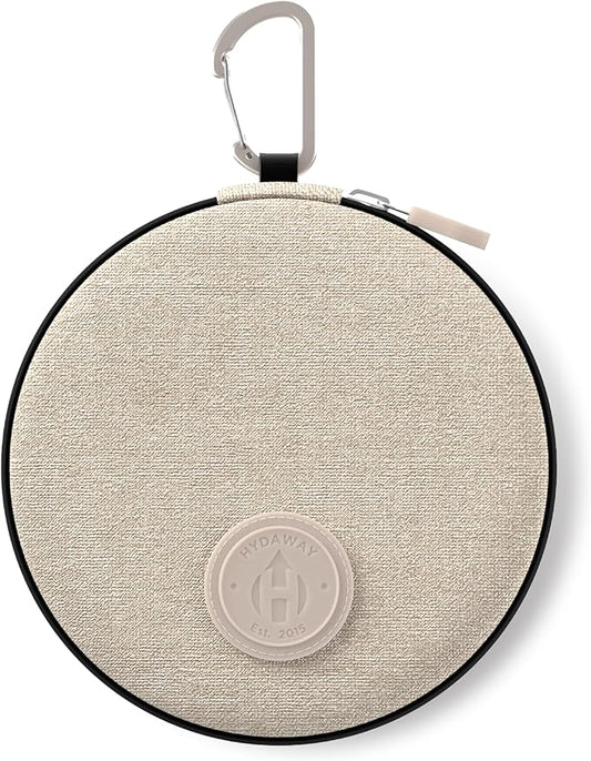 HYDAWAY Travel Case for Collapsible Bottles, Bowls & Cups - Protective Storage with Carabiner Clip - Durable, Water-Resistant, TSA-Friendly