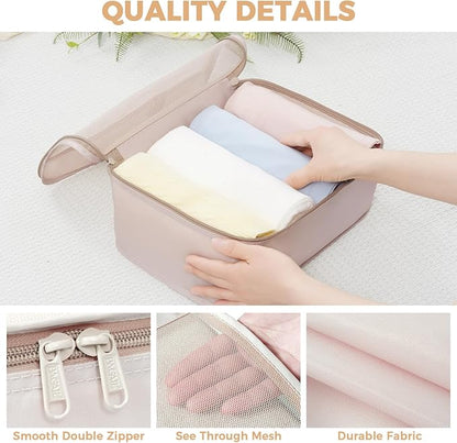 BAGAIL 9 Set Packing Cubes Luggage Packing Organizers for Travel Accessories