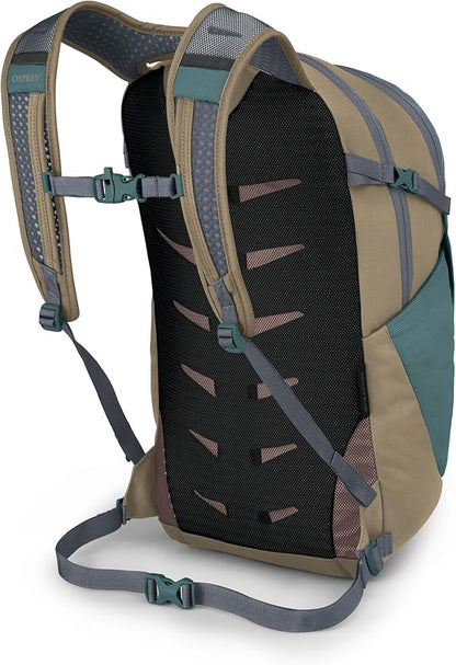 Osprey Daylite Plus Commuter Backpack - Lightweight, Everyday Pack with Laptop Sleeve and Water Bottle Pockets - Ideal for Work, School, and Travel with Versatile Storage, Cascade Blue/Latte Brown