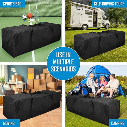 60" Sports Duffle Bag - 334L Extra Large Travel Duffel Luggage Bag with Upgrade 2-way Lockable Zippers, Durable & Water Resistant (60inch)