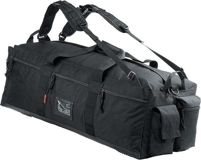 Large Military Duffle Bag Tactical Gear Load Out Bag Deployment Cargo Bag Travel Sports Equipment Duffel Luggage Bag with Backpack Straps 90L