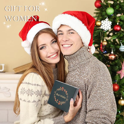 Jenria Christmas Gift for Women, Travel Jewelry Case for Women, Jewelry Organizer, Jewelry Box, Unique Gifts, Personalized Gifts for Her, Birthday Gifts for Mom, Teen Girl, Girlfriend, Green, C