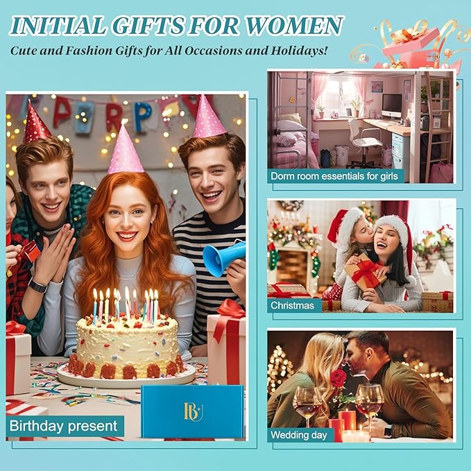 Monogrammed Make Up Bags for Women,Personalized Cosmetic Bags Women,Small Quilted Makeup Pouch,Cute Makeup Bag Travel,Birthday Gifts for Teen Girl (Blue Z)