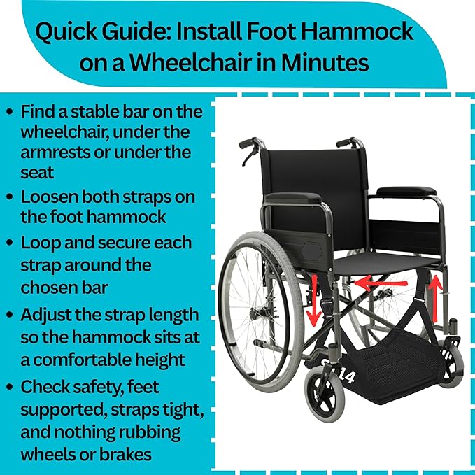 Premium Airplane Foot Hammock – Foot Hanger for Flights Portable Foot Rest for Air Travel Memory Foam Leg Rest Travel Under Desk Foot Hammock for Travel Gift Men Women Wheelchair footrest Christmas