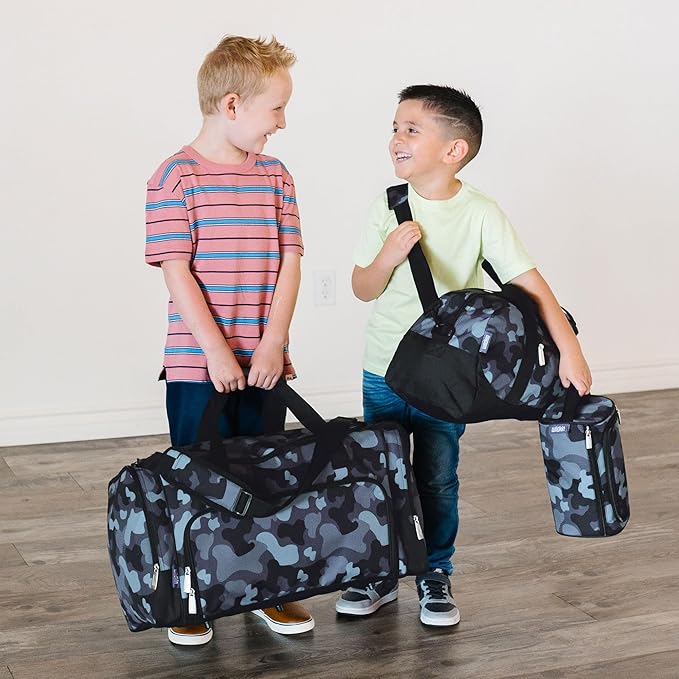 Wildkin Kids Weekender Duffel Bag – Carry-On Size for School, Travel, & Sleepovers