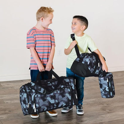 Wildkin Kids Weekender Duffel Bag – Carry-On Size for School, Travel, & Sleepovers