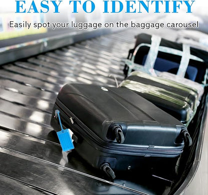 100 Pack Luggage Tags for Suitcases, Airplane Travel Essentials for Flying, International Travel Must Haves, and Luggage Accessories by Sodsay