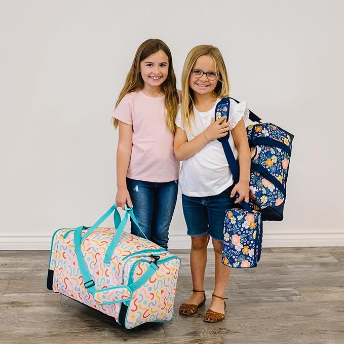 Wildkin Kids Weekender Duffel Bag – Carry-On Size for School, Travel, & Sleepovers