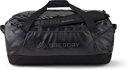Gregory Alpaca 80L Water-Resistant Adventure Travel/Gear Organization Duffel Bag with Packing Cube Included, Obsidian Black