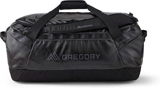 Gregory Alpaca 80L Water-Resistant Adventure Travel/Gear Organization Duffel Bag with Packing Cube Included, Obsidian Black