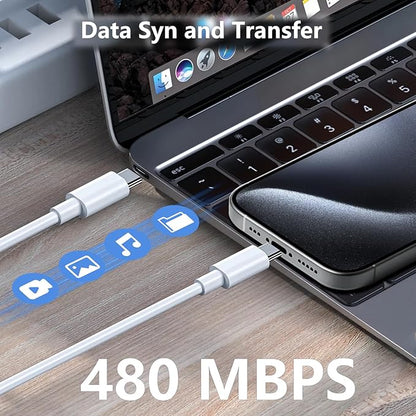 10FT for iPhone 17 16 15 Original Charger Fast Charging, Long USB C to C Charger Cable Cord with 20W Type C Fast Charger Block for iPhone 17 Pro Max/17Pro/16e/16 Pro/16 Plus/15/15 Pro max,iPad 2Pack