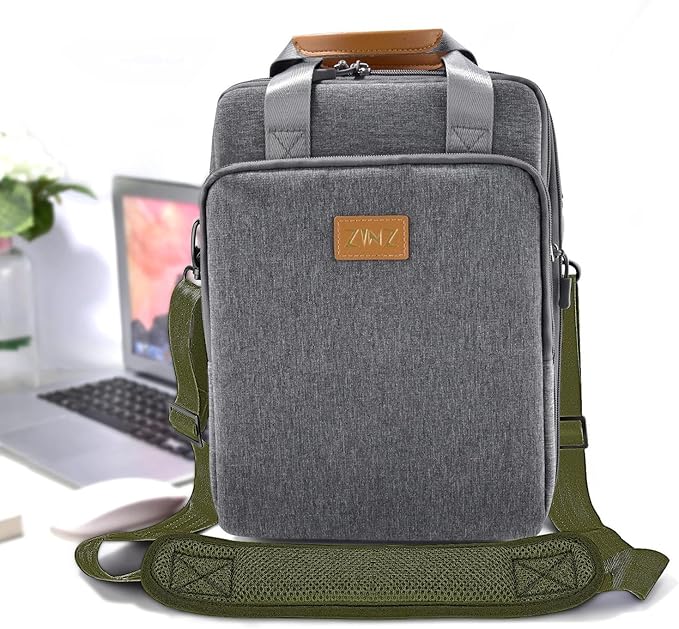 ZINZ 79 inch Shoulder Strap, Extra-thick Fixed Cushion Pad and Dual Clasps Universal Replacement Strap with Metal Swivel Hooks for Laptop Bags, Luggage Bags, Camera, Crossbody(Army Green)