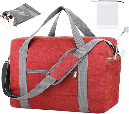 For Spirit Airlines Personal Item Bag 18x14x8 with Wet Pocket Foldable Travel Duffel Bag Underseat Carry on for Men & Women