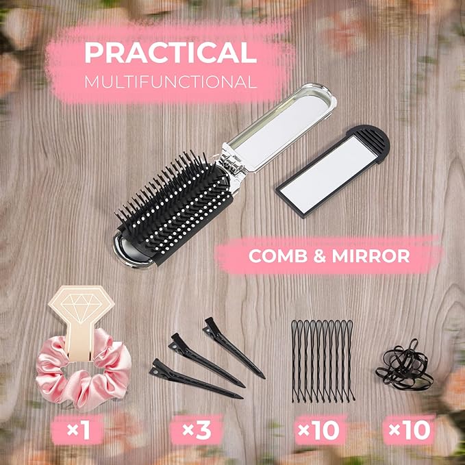 Bridal Emergency Kit for Wedding Day, Wedding Essentials Survival Set for Team Bride, Must-Have 30+ Essentials Travel Kit with Makeup Bag