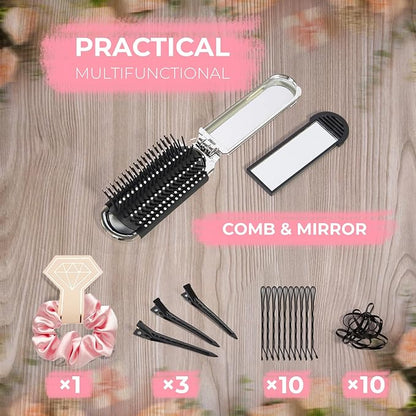 Bridal Emergency Kit for Wedding Day, Wedding Essentials Survival Set for Team Bride, Must-Have 30+ Essentials Travel Kit with Makeup Bag