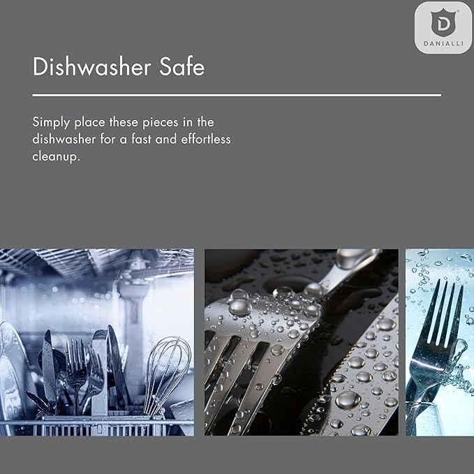 Silverware Set for 4 – 18/10 Stainless Steel Flatware, Mirror Finish, Dishwasher Safe, Heavy-Duty, Rust Resistant, Elegant Cutlery (20-Piece Set, Fidenza)