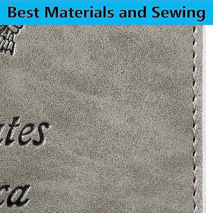 Passport Holder With Luggage Tag Travel Essentials Passport Cover Wallet RFID Blocking Leather Case International Must Haves Travel Accessories Women Men(115#Grey)