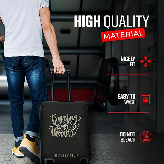 Reversible Travel Luggage Cover - Washable, Anti-Scratch Suitcase Cover | TSA Approved Luggage Cover Protector