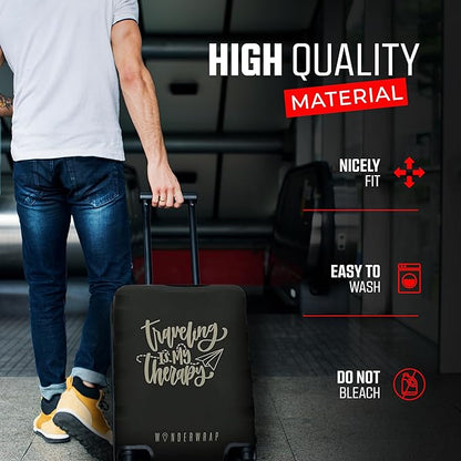 Reversible Travel Luggage Cover - Washable, Anti-Scratch Suitcase Cover | TSA Approved Luggage Cover Protector